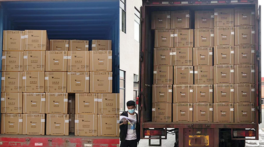 集裝箱裝柜進行時！金環電器客戶迷你洗衣機順利發貨！