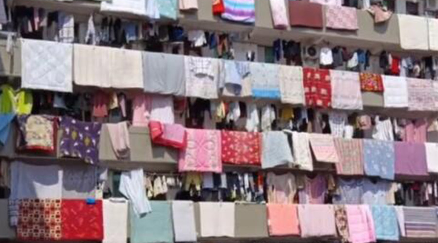 學(xué)?，F(xiàn)曬被大場(chǎng)面！滾筒衣服烘干機(jī)即烘即干大件棉被 便捷好用