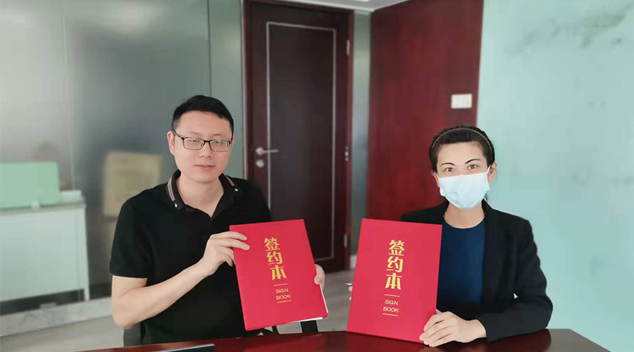 祝賀！金環(huán)電器與寧波某品牌電商客戶再次合作，簽約成功！