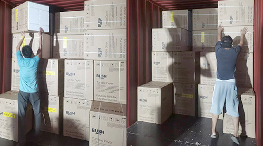 各司其職合力做好英國Argos客戶衣物烘干機出貨任務！